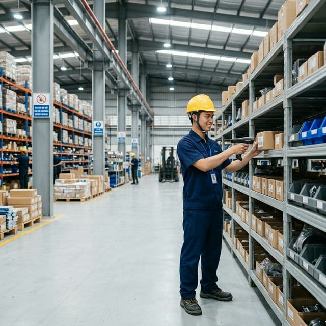 Quản lý kho bằng barcode scanner